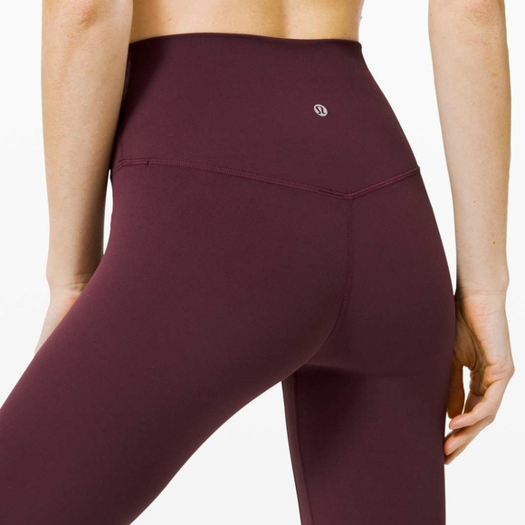 ❌SOLD ON DEPOP❌ Lululemon Align Crop 23" Maroon 4 - Picture 1 of 6